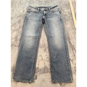 Silver Jeans Co. Mens Blue Denim Straight Leg Jeans Size 26 Inseam 26